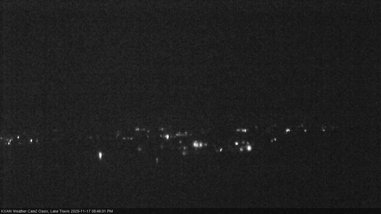 Lake Travis webcam, November 17, 2020 8:45 PM CT