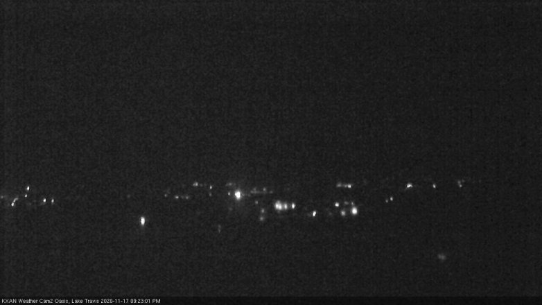 Lake Travis webcam, November 17, 2020 9:25 PM CT