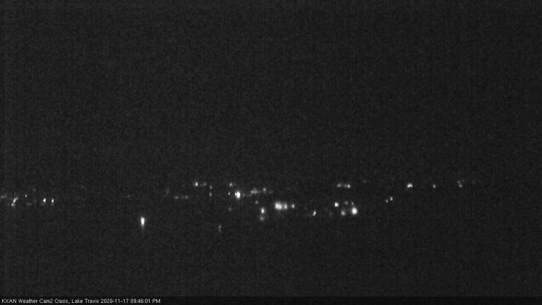 Lake Travis webcam, November 17, 2020 9:45 PM CT