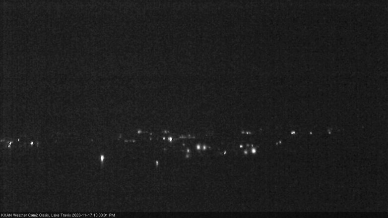 Lake Travis webcam, November 17, 2020 10:00 PM CT