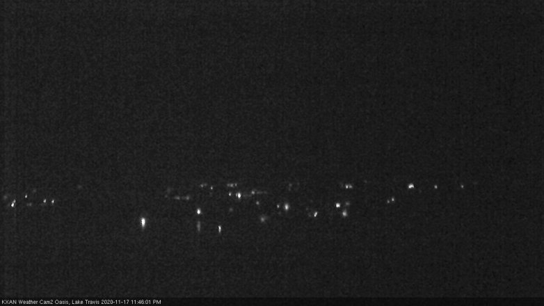 Lake Travis webcam, November 17, 2020 11:45 PM CT