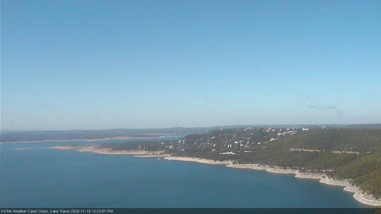Lake Travis webcam, November 18, 2020 12:25 PM CT
