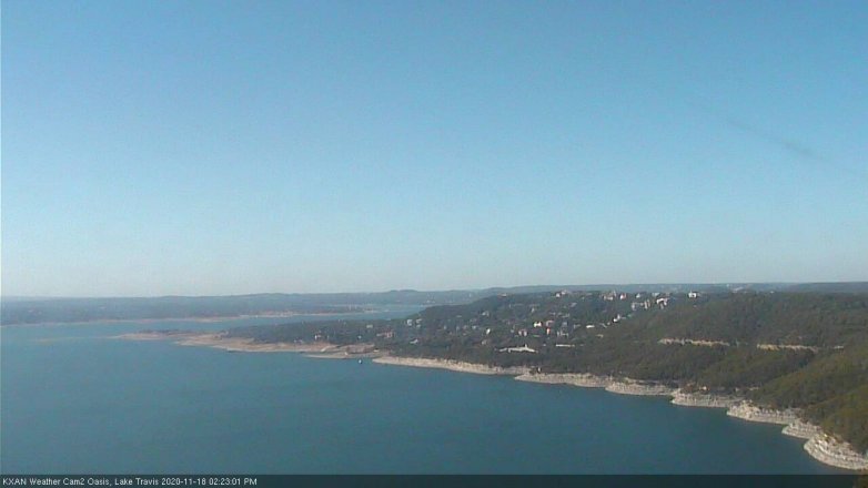 Lake Travis webcam, November 18, 2020 2:25 PM CT