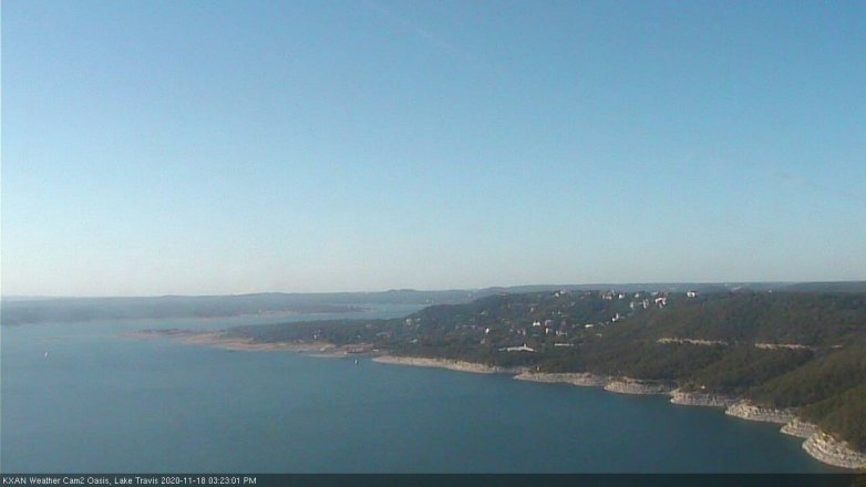 Lake Travis webcam, November 18, 2020 3:25 PM CT