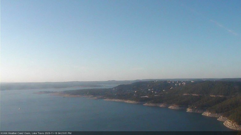 Lake Travis webcam, November 18, 2020 4:25 PM CT