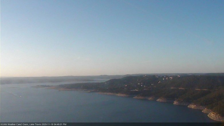 Lake Travis webcam, November 18, 2020 4:45 PM CT