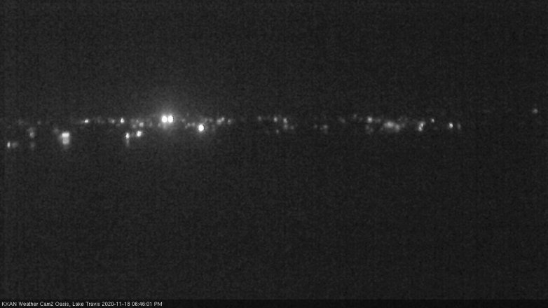 Lake Travis webcam, November 18, 2020 6:45 PM CT