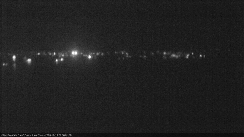Lake Travis webcam, November 18, 2020 7:00 PM CT