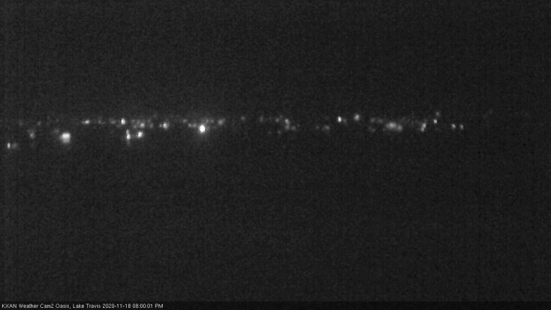 Lake Travis webcam, November 18, 2020 8:00 PM CT