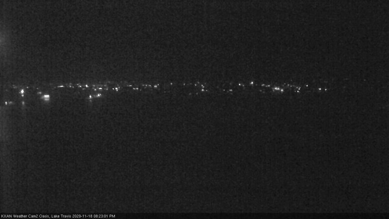 Lake Travis webcam, November 18, 2020 8:25 PM CT