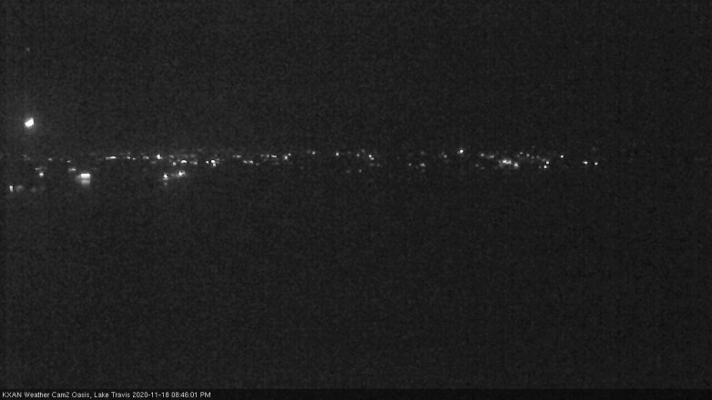 Lake Travis webcam, November 18, 2020 8:45 PM CT