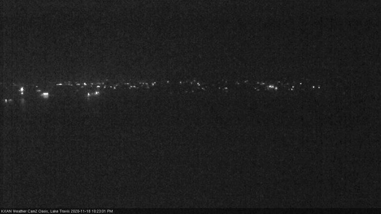 Lake Travis webcam, November 18, 2020 10:25 PM CT