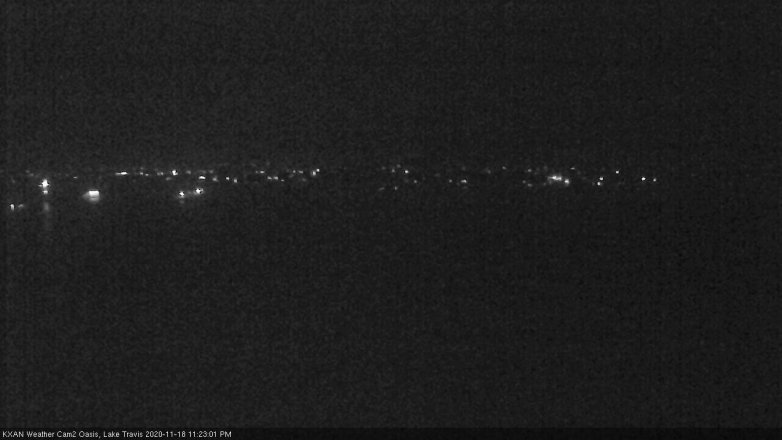 Lake Travis webcam, November 18, 2020 11:25 PM CT