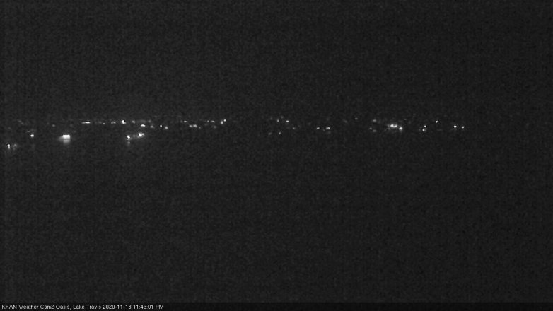 Lake Travis webcam, November 18, 2020 11:45 PM CT