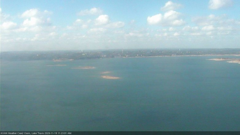 Lake Travis webcam, November 19, 2020 11:25 AM CT