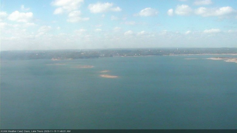 Lake Travis webcam, November 19, 2020 11:45 AM CT