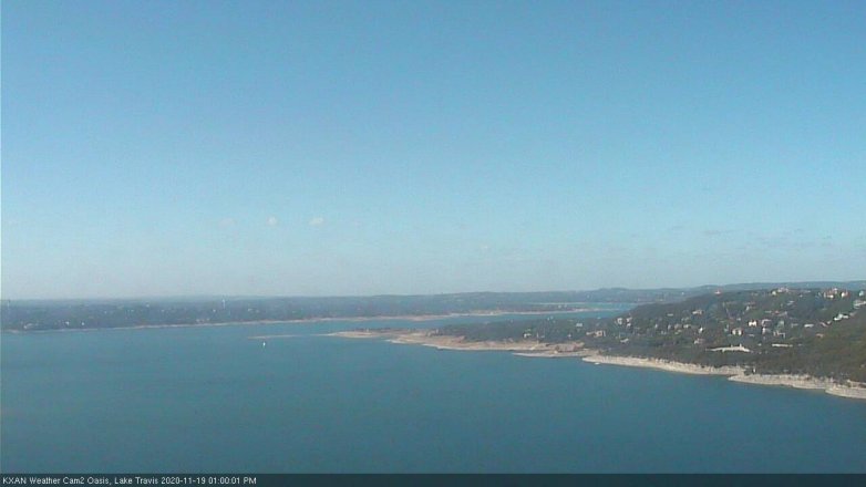 Lake Travis webcam, November 19, 2020 1:00 PM CT