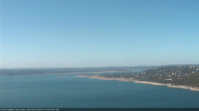 Lake Travis webcam, November 19, 2020 1:25 PM CT