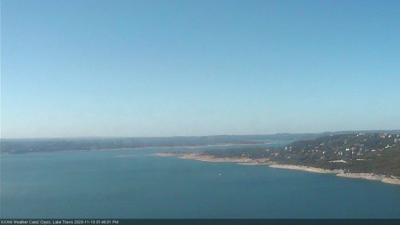Lake Travis webcam, November 19, 2020 1:45 PM CT