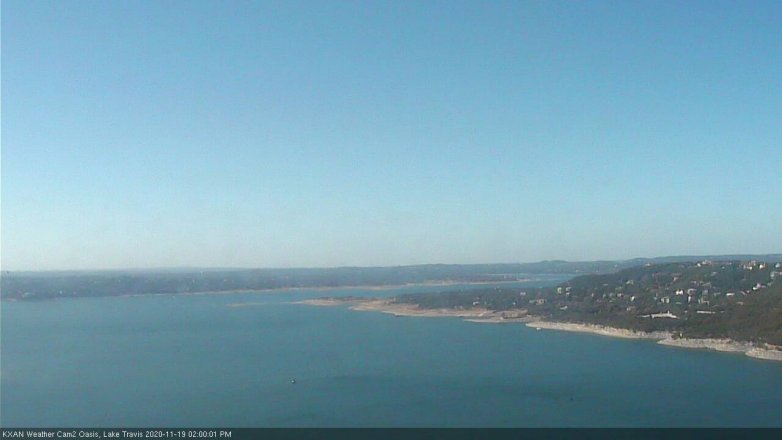 Lake Travis webcam, November 19, 2020 2:00 PM CT