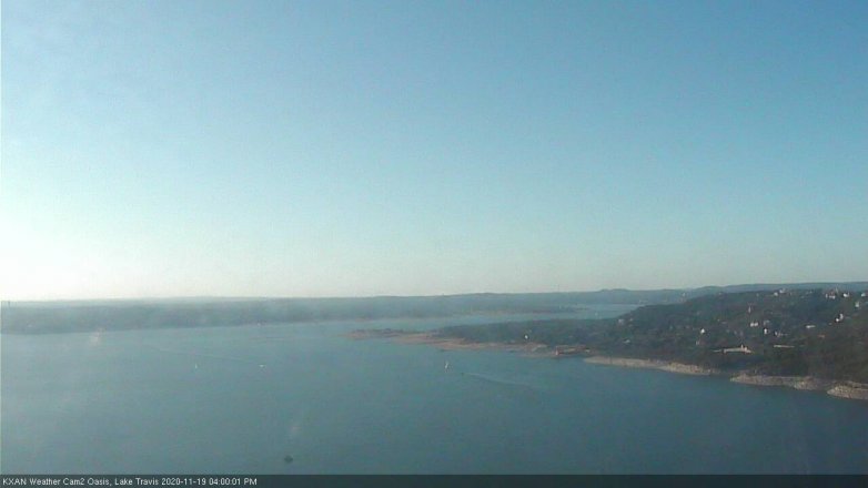 Lake Travis webcam, November 19, 2020 4:00 PM CT