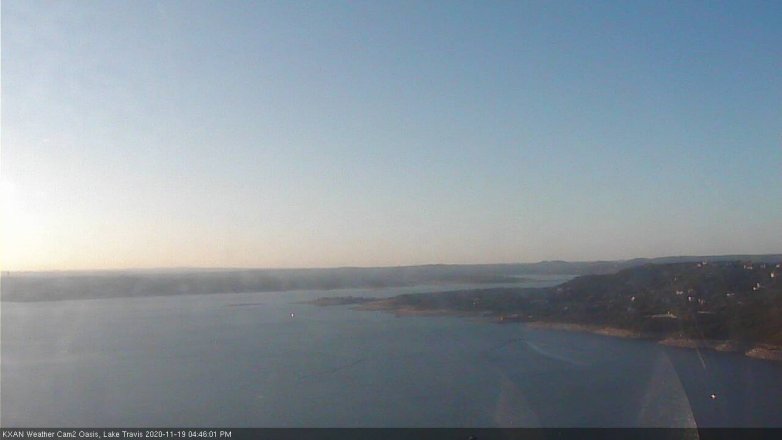Lake Travis webcam, November 19, 2020 4:45 PM CT