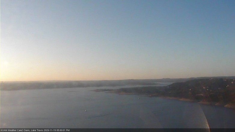 Lake Travis webcam, November 19, 2020 5:00 PM CT