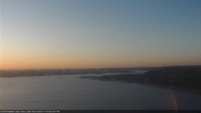 Lake Travis webcam, November 19, 2020 5:25 PM CT