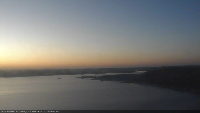 Lake Travis webcam, November 19, 2020 5:45 PM CT