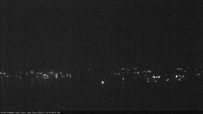 Lake Travis webcam, November 19, 2020 7:45 PM CT