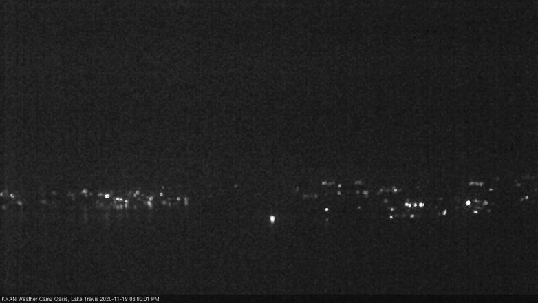 Lake Travis webcam, November 19, 2020 8:00 PM CT