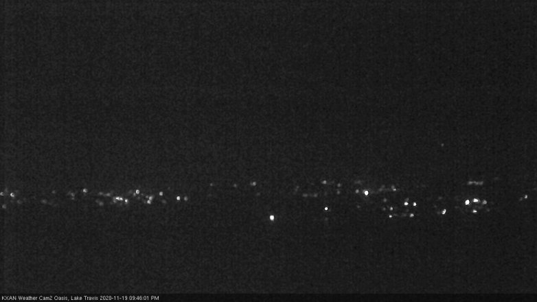 Lake Travis webcam, November 19, 2020 9:45 PM CT