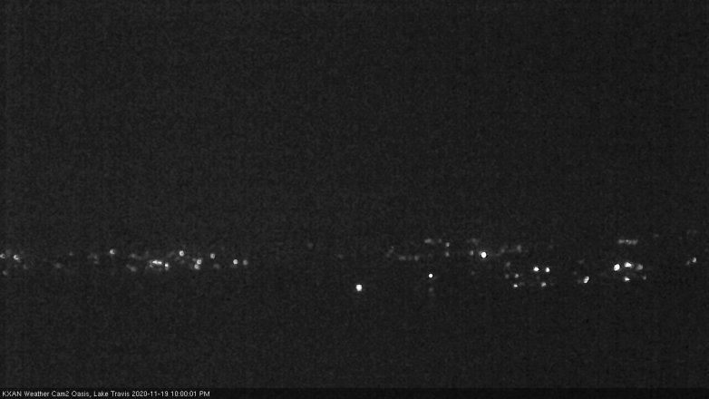 Lake Travis webcam, November 19, 2020 10:00 PM CT