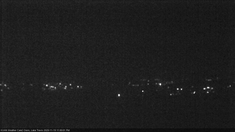 Lake Travis webcam, November 19, 2020 11:00 PM CT