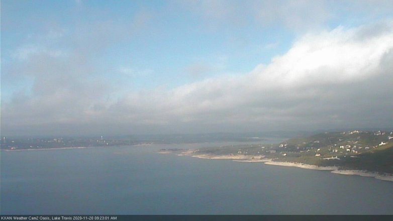 Lake Travis webcam, November 20, 2020 9:25 AM CT