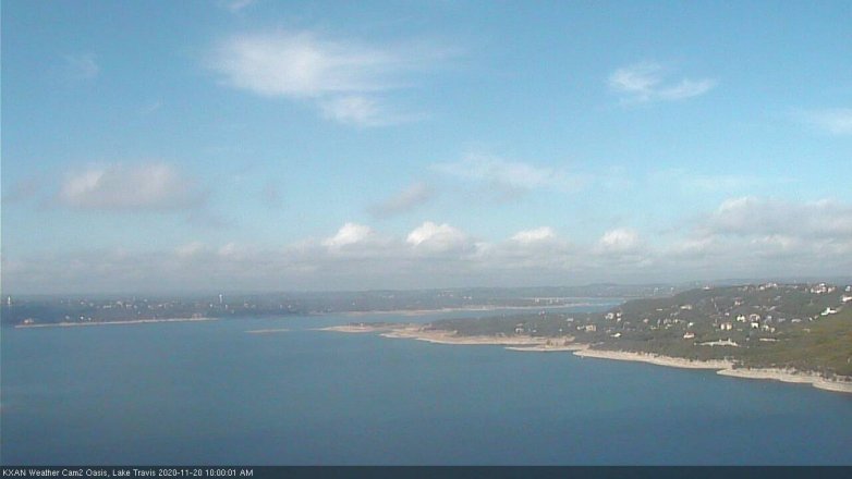 Lake Travis webcam, November 20, 2020 10:00 AM CT