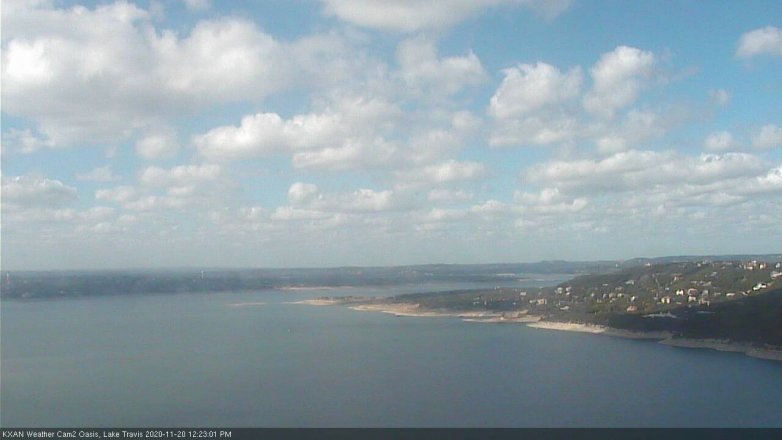 Lake Travis webcam, November 20, 2020 12:25 PM CT