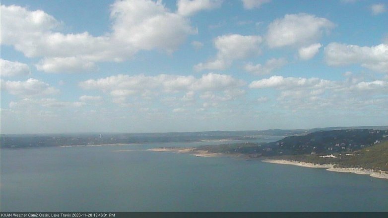 Lake Travis webcam, November 20, 2020 12:45 PM CT