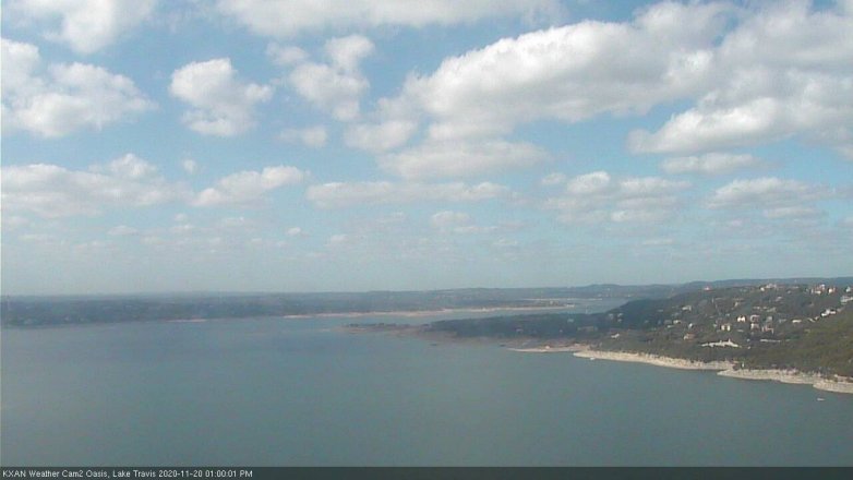 Lake Travis webcam, November 20, 2020 1:00 PM CT