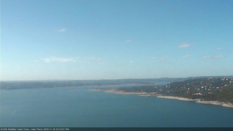 Lake Travis webcam, November 20, 2020 2:25 PM CT