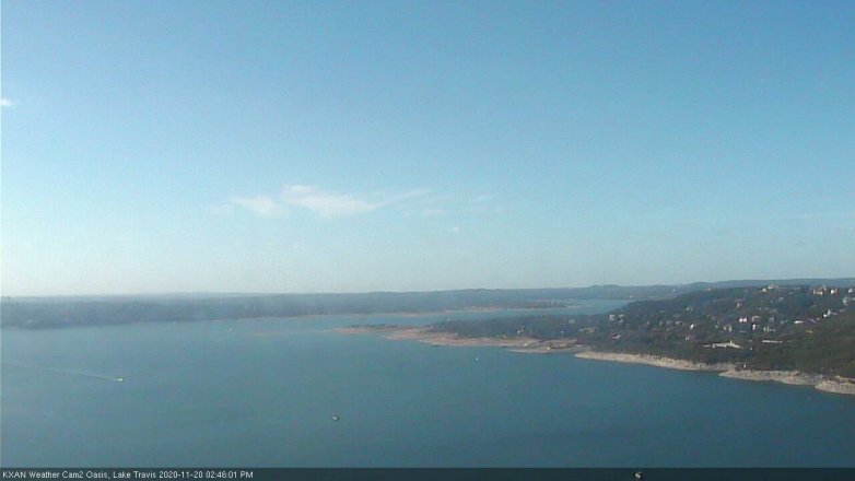 Lake Travis webcam, November 20, 2020 2:45 PM CT