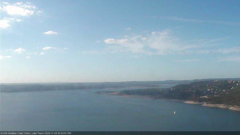 Lake Travis webcam, November 20, 2020 3:25 PM CT