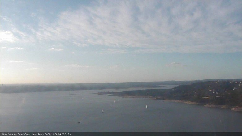 Lake Travis webcam, November 20, 2020 4:25 PM CT