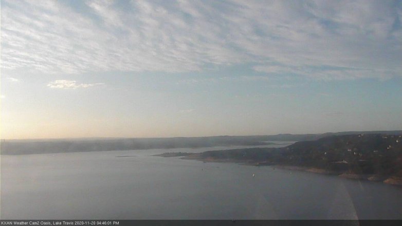 Lake Travis webcam, November 20, 2020 4:45 PM CT