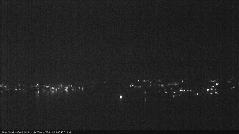 Lake Travis webcam, November 20, 2020 6:45 PM CT