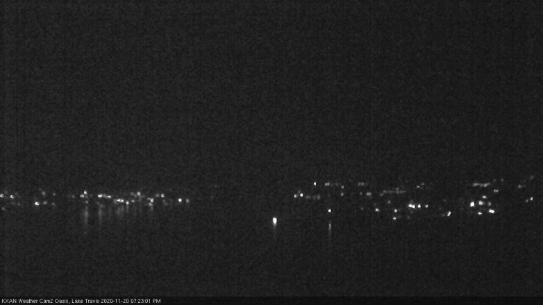 Lake Travis webcam, November 20, 2020 7:25 PM CT