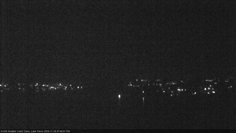 Lake Travis webcam, November 20, 2020 7:45 PM CT