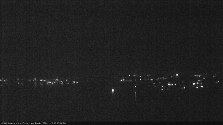 Lake Travis webcam, November 20, 2020 8:00 PM CT