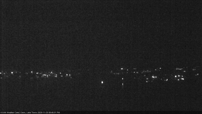 Lake Travis webcam, November 20, 2020 8:45 PM CT