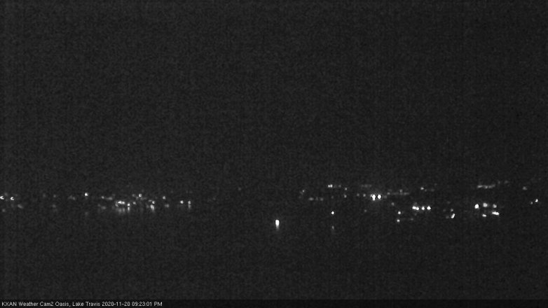 Lake Travis webcam, November 20, 2020 9:25 PM CT